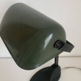 Vintage 1930 Viktoria enamelled cast iron Bauhaus lamp - 40 cm