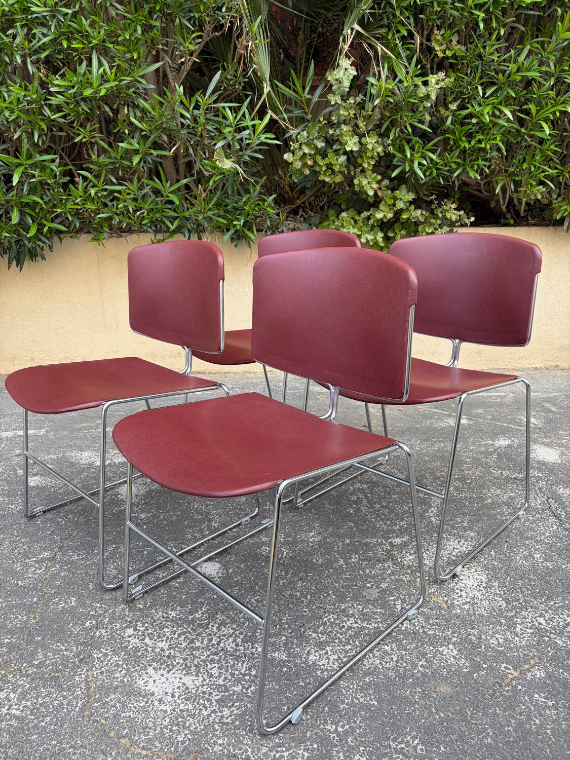 4 Max Stacker chairs by Steelcase, 1970s