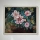 Oil canvas on wood flowers