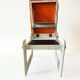 Tabouret d'appoint orange vintage / pouf / marchepied de cuisine