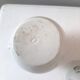 Vintage cream pot with Art Deco pattern and its lid.