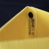 Vintage yellow ikea tripod lamp, 80s