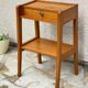 vintage geometric bedside cabinet