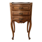 Table de chevet style Louis XV en merisier