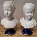 Signed children's busts