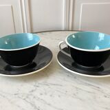 Duo of lunches Digoin Sarreguemines 50s