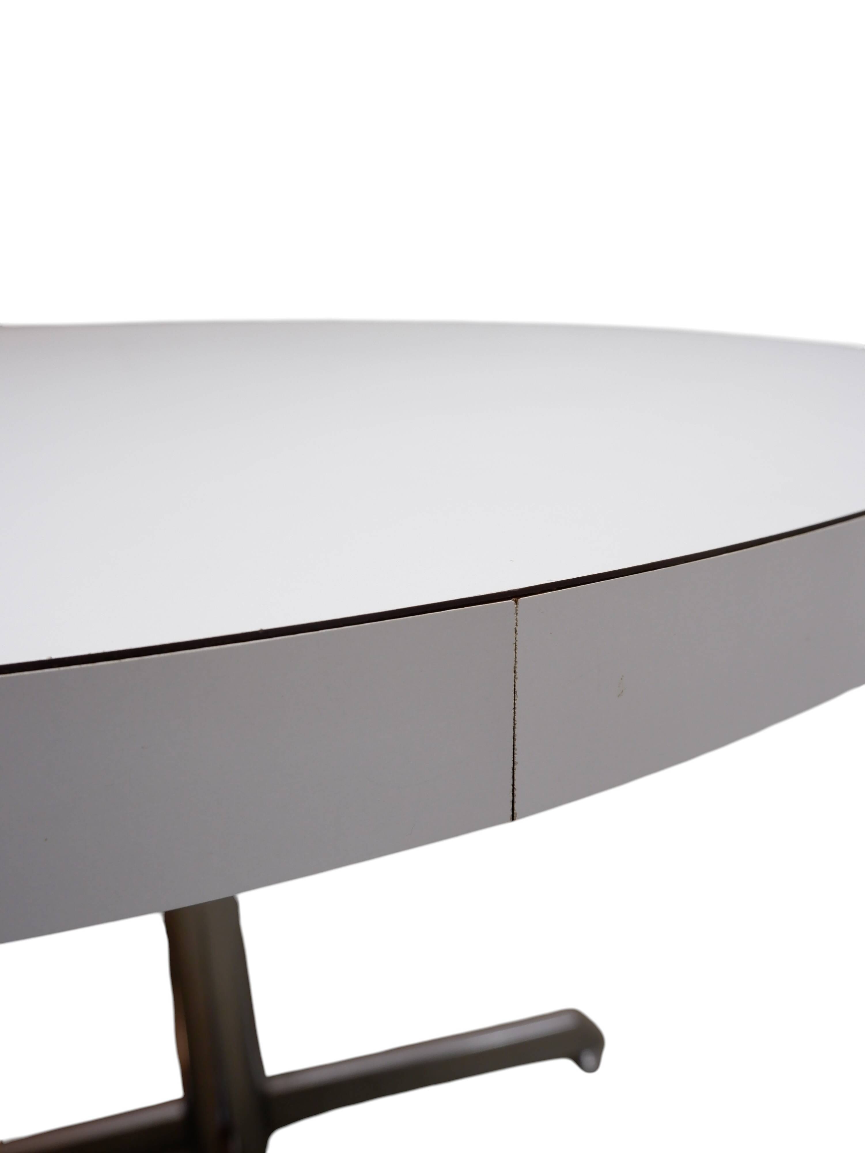 Vintage round dining table, 1980s