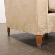 Pair of vintage armchairs in fabric and foam, design, Italy, 1950s