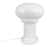 Mid Century Opaine Glass Table Lamp