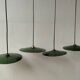 Enameled sheet metal pendant lights