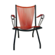 André Monpoix's orange scoubidou folding chair - 1960s