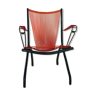 André Monpoix's orange scoubidou folding chair - 1960s
