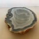 Empty pocket blue agate ashtray