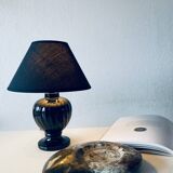 Antique black ceramic lamp