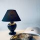 Antique black ceramic lamp
