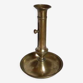 Solid brass candle holder