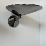 Paire d’appliques vintage, métal chromé, Italie 1970