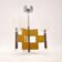 Suspension designed by Gaetano Sciolari, made in Italy. 1970