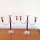 Paire de chandeliers trois feux