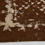 3x10 neutal brown felt vintage runner rug,85x307cm