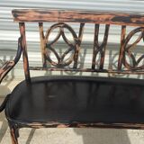 Salon Baumann, 1910, banquette, fauteuil et chaise bistrot