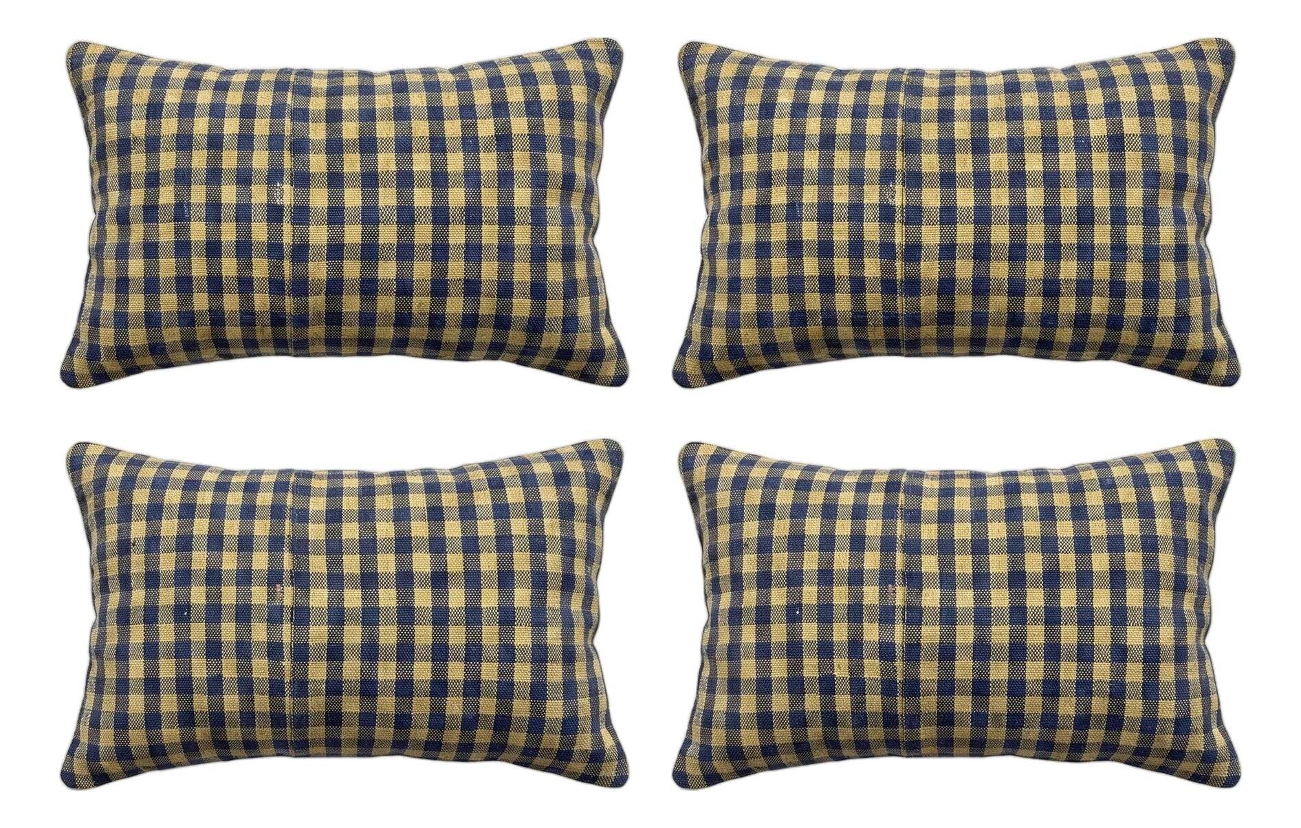 Set of 4 vintage kilim cushion covers 41x58 cm