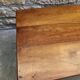 19th century solid walnut farmhouse coffee table - 2 drawers