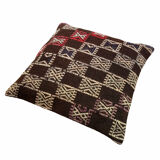 Vintage Turkish Kilim Cushion Cover , 60 x 60 cm