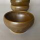 Four Digoin golden sandstone bowls