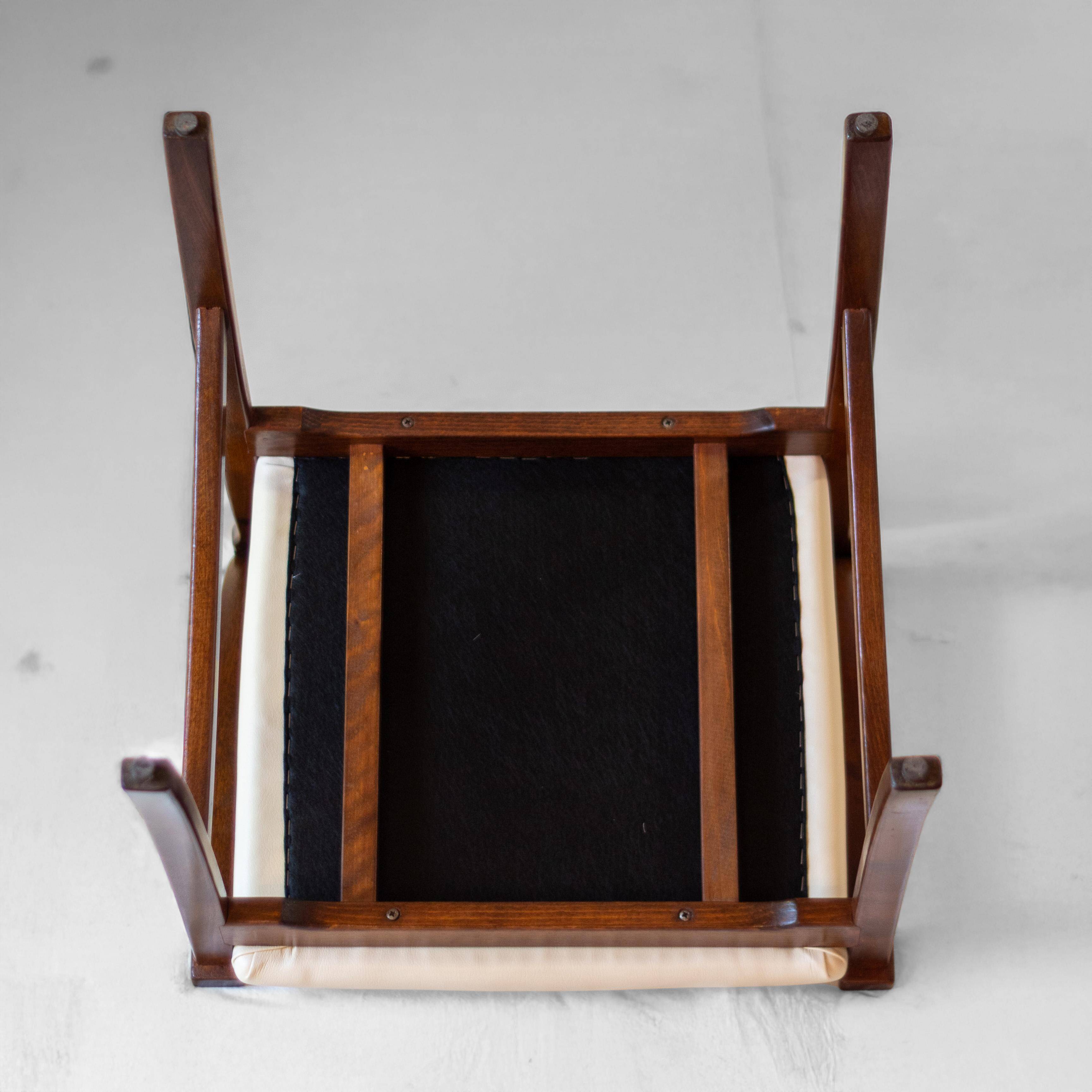 Mid-Century Modern Cavatorta Wood Dining Chairs, Italy 1960s