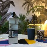 Modernist cubist Building table lamp by Curtis Jere