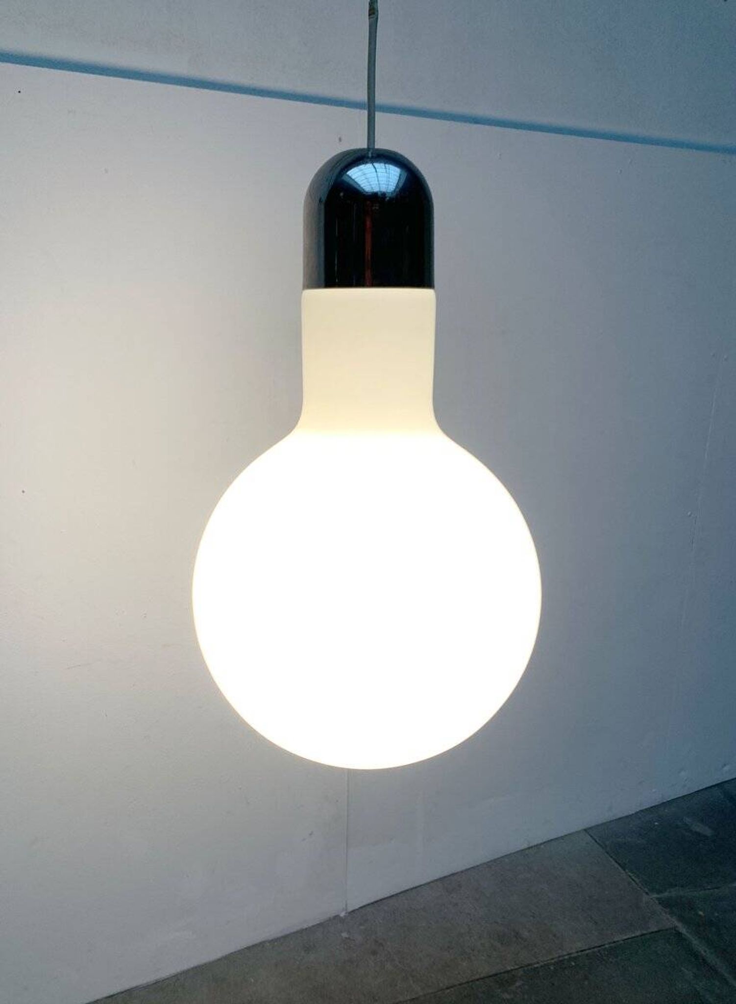 Swiss Minimalist Space Age Pendant Lamp by Temde, 1960s