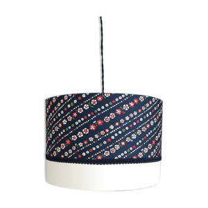 abat-jour tambour fleurs