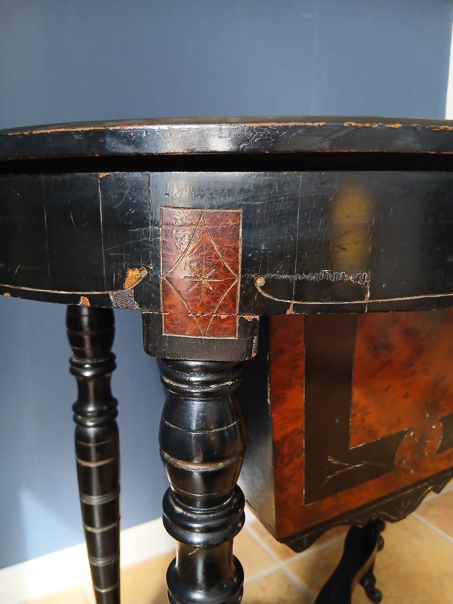 Victorian sewing table