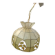 Mother-of-pearl and brass pendant light