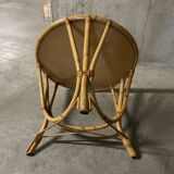 Rattan coffee table from the 70s