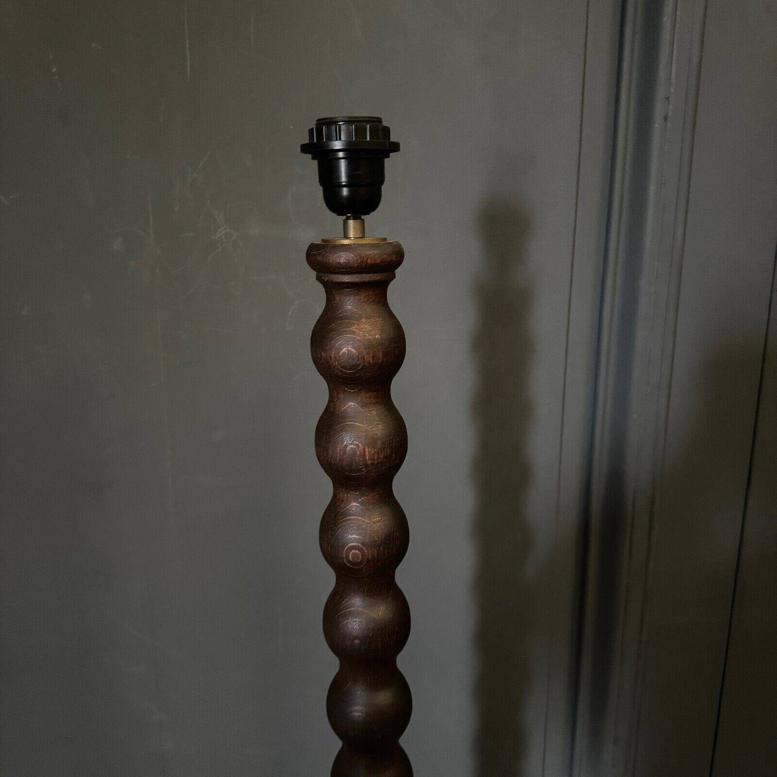 Floor lamp in the style of Charles Dudouyt 20th century turned wood
