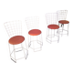 Série de 4 chaises années 70