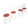 Série de 4 chaises années 70