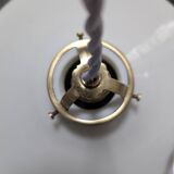 Antique pendant lampshade with opaline disc, diameter 25.5 cm, art deco