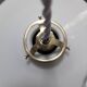 Antique pendant lampshade with opaline disc, diameter 25.5 cm, art deco