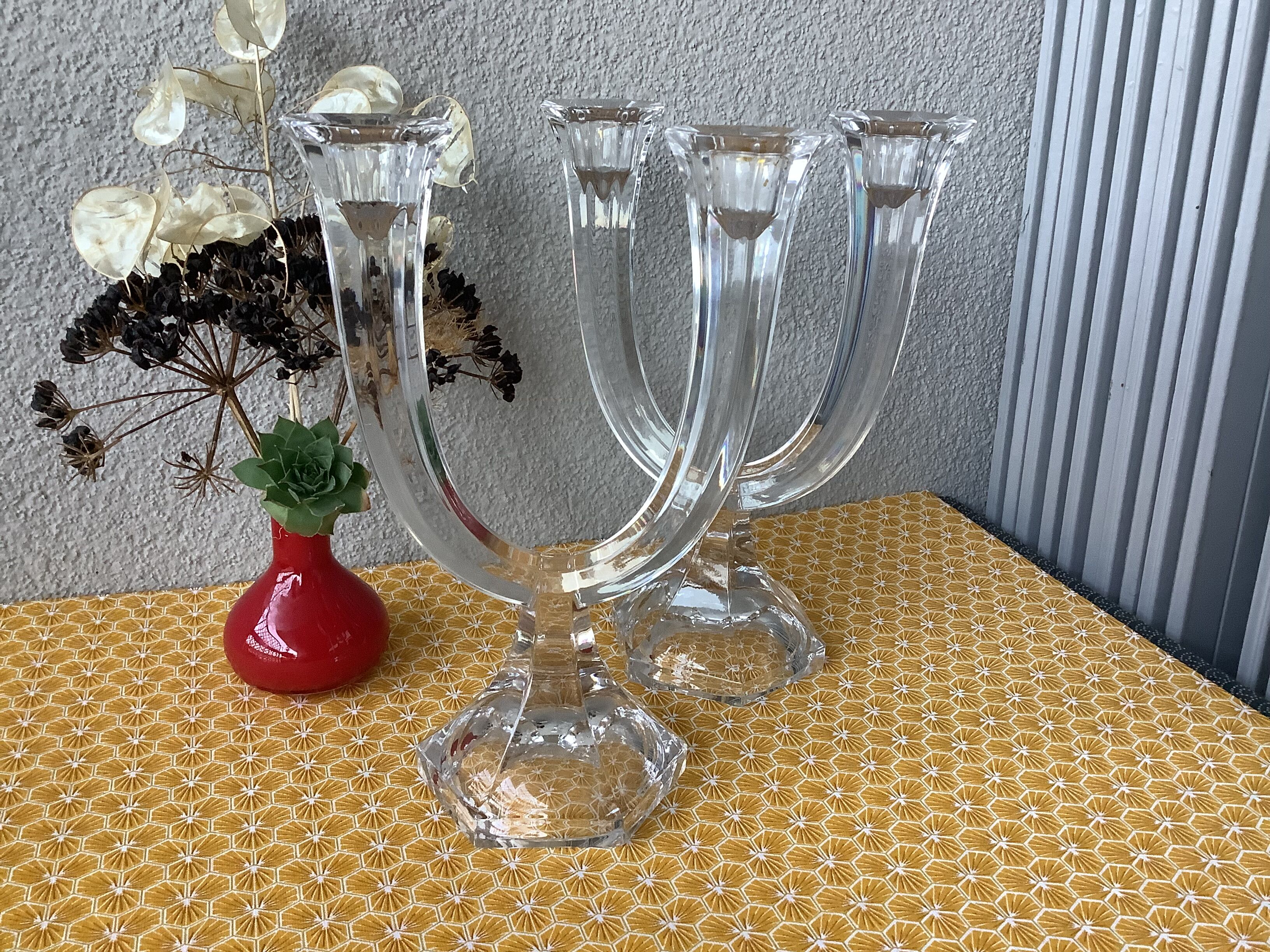 Nachtmann crystal candle holders Germany