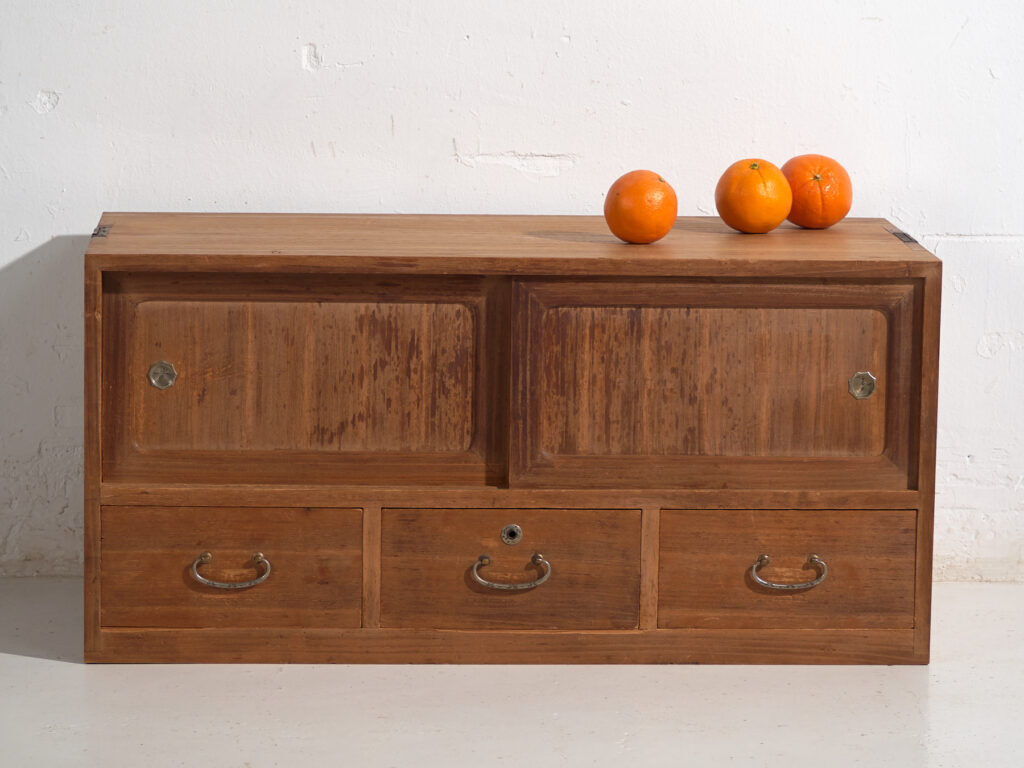 Old low tansu – Taishō / Shōwa period (c. 1920-1970) #19