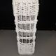 White wicker umbrella stand