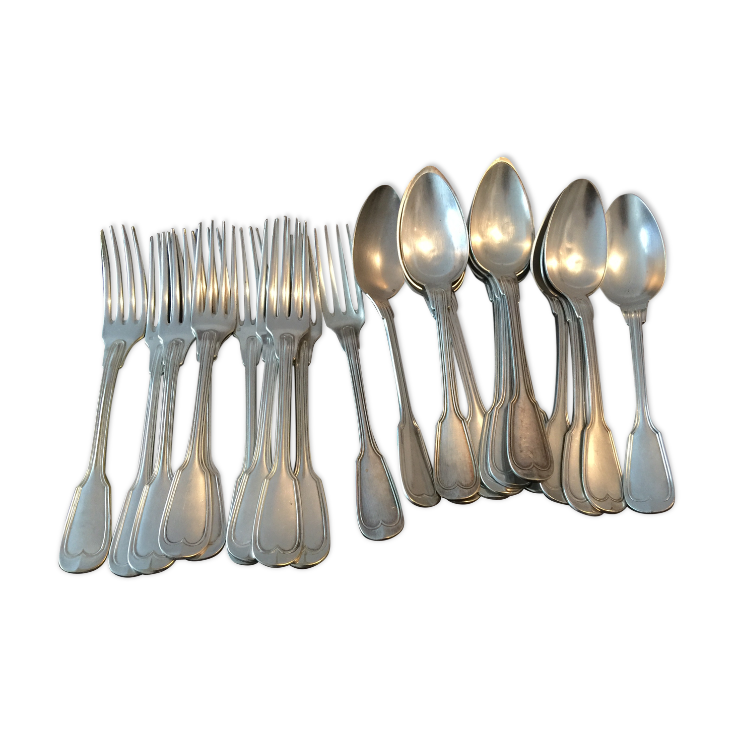 Chritofle cutlery in silver metal XX centuries