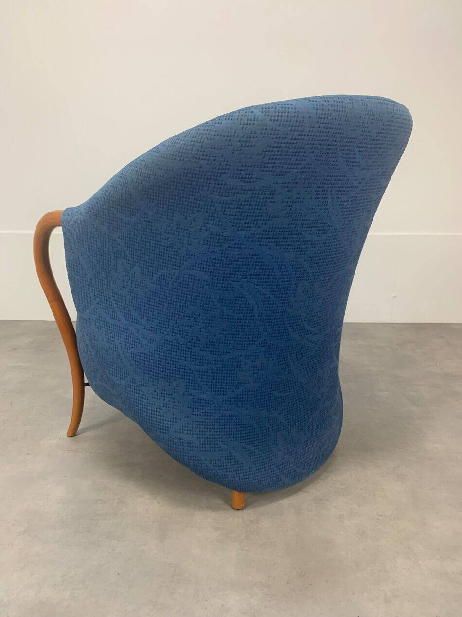 Cinna armchair, 1980 design, pop blue.