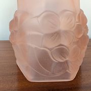 Art Deco pink glass tulip signed ROS / Degué – circa 1930-1940