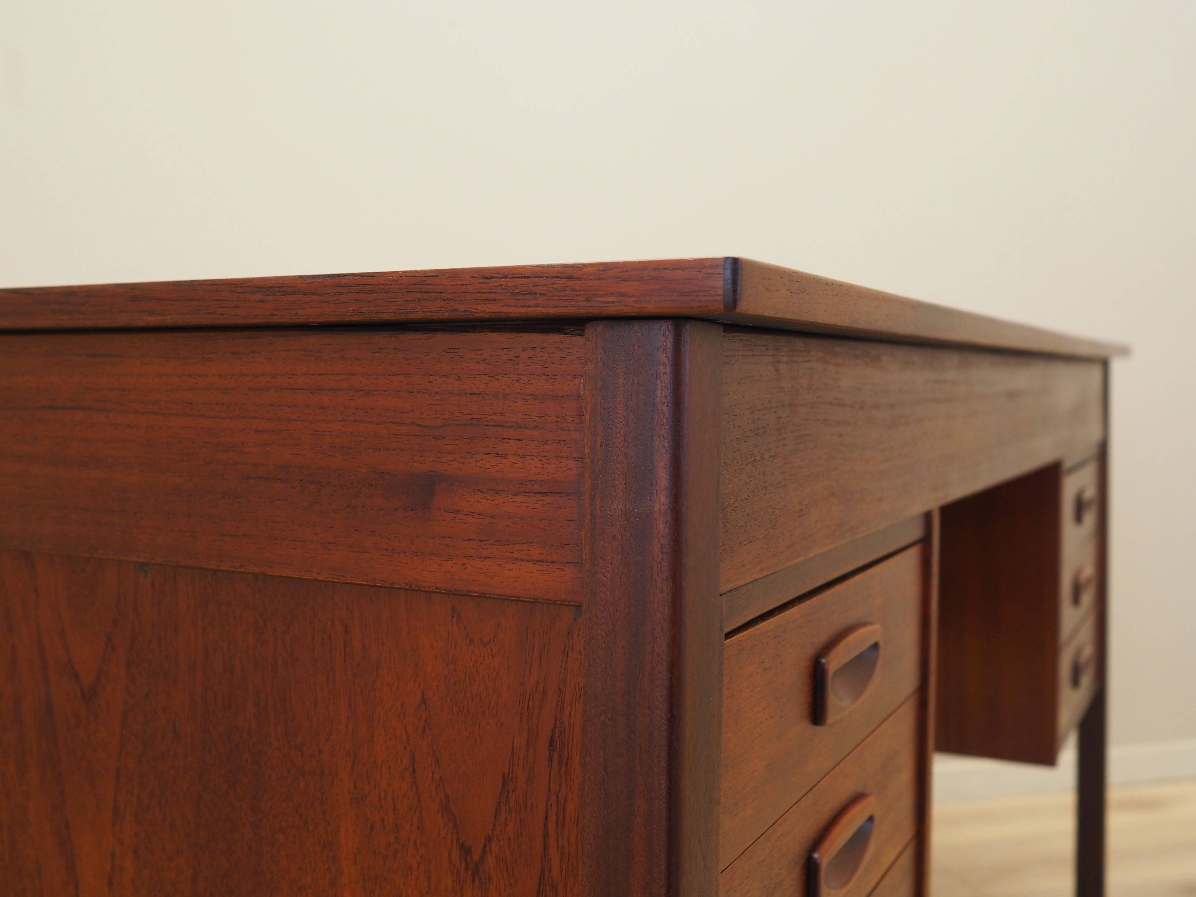 Teak desk, Danish design, 1970s, production: Denmark
