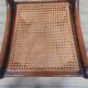 Caned chair from the nineteenth century.