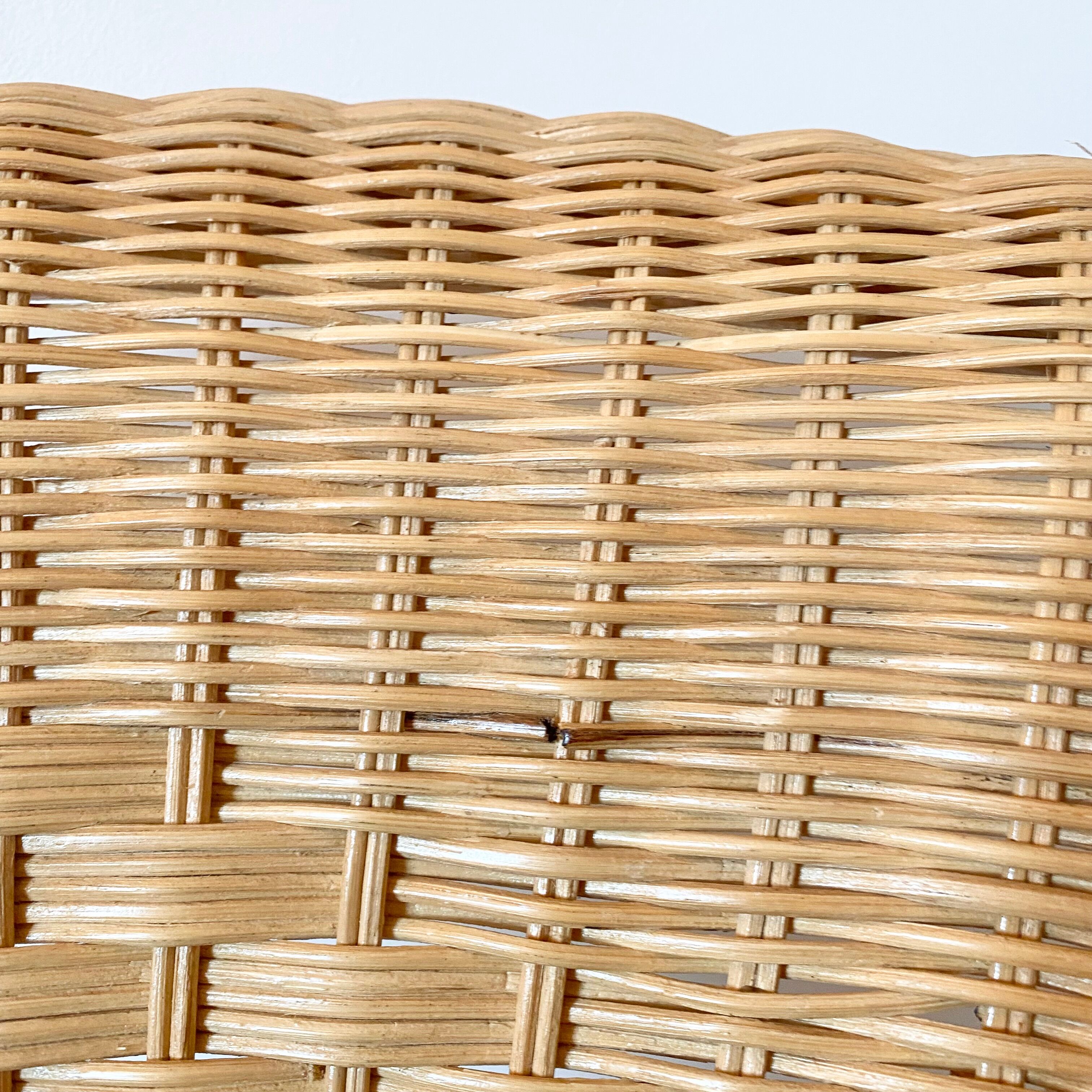 Vintage rattan armchair